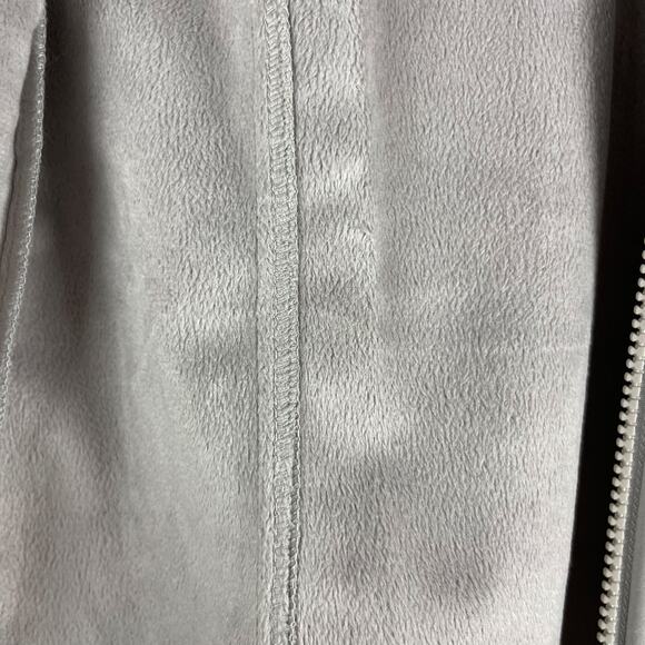 Columbia Full Zip Lined Jacket Women's Size Small Light Gray Beige Soft Shell - Picture 10 of 12